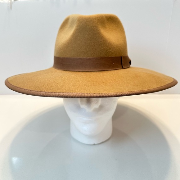 Brixton The Jo Rancher Brimmed Hat Sz Small‎ Tan Brown Australian Wool Felt main image 4